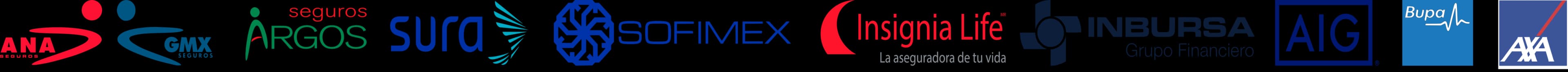 Logos de aseguradoras asociadas